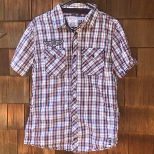 Buffalo David Bitton Men's Button Down Plaid Shirt